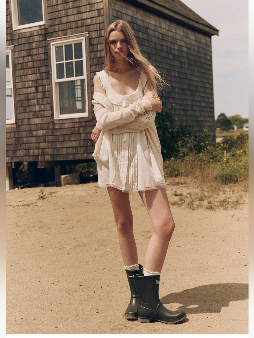 For love and lemons - Lace-Trim Mini Dress - Picture 2 of 3